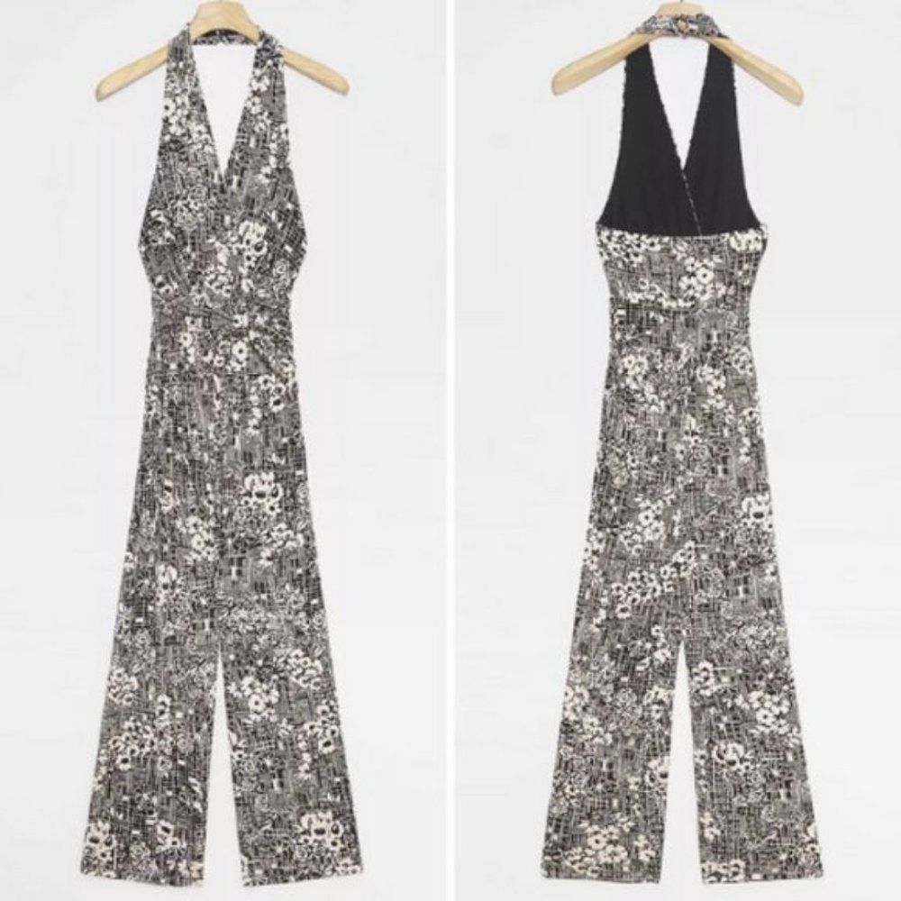 NWT Anthropologie Giovanna Halter Jumpsuit | XL
